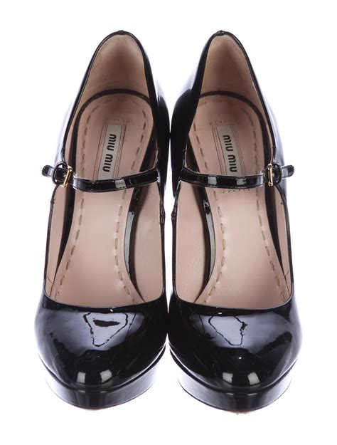 miu miu mary jane platform|Women's Miu Miu Designer Shoes .